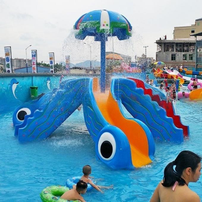 Fade Resistant Swimming Pool Water Slide Children Water Park Slide 3